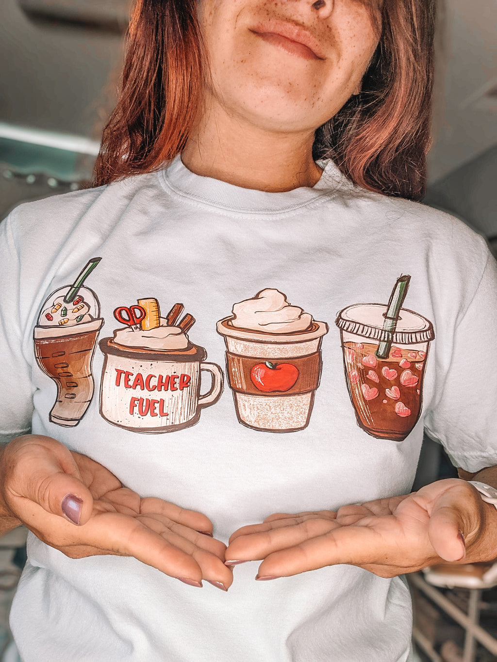 Teacher Coffee Fuel Tee