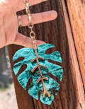 Monstera Keychain