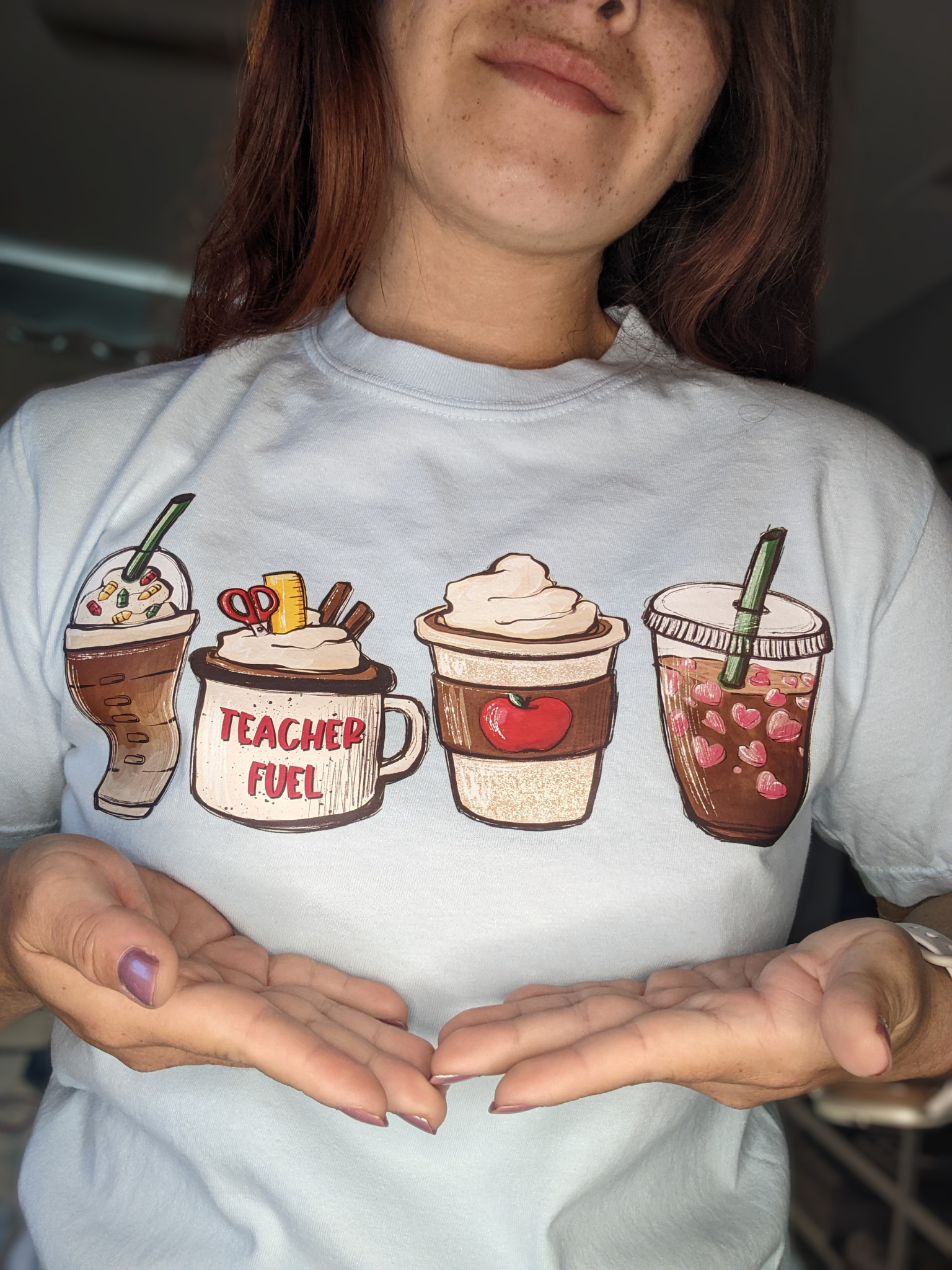 Teacher Coffee Fuel Tee