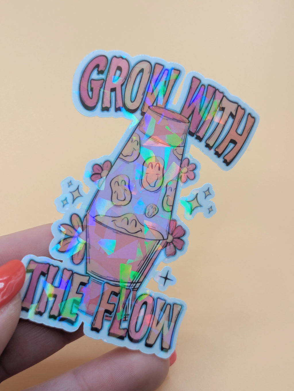 Grow with the Flow Sticker