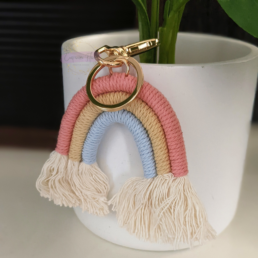 Boho Rainbow Keychain