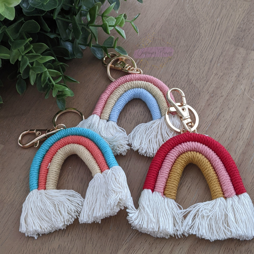 Boho Rainbow Keychain